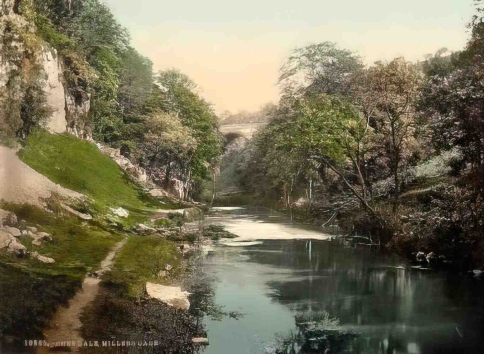 Derbyshire Millers Dale Cheedale Vintage A4 Photo Print