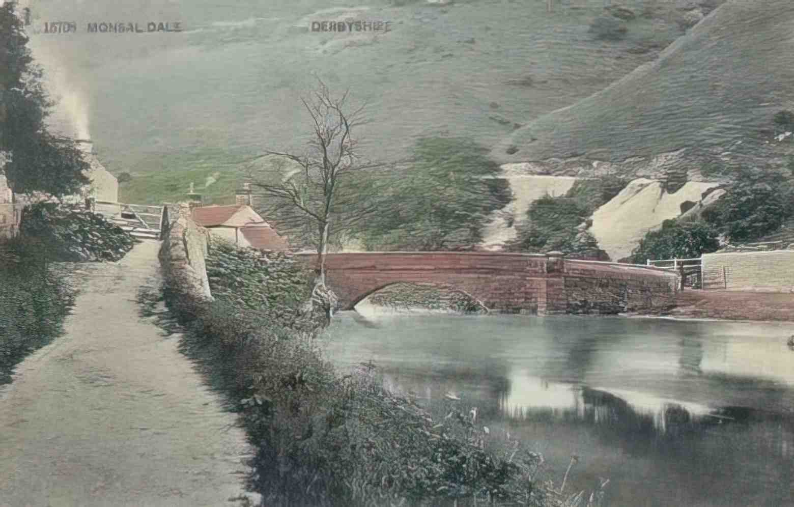 Derbyshire Monsal Dale 1900s Vintage A4 Photo Print
