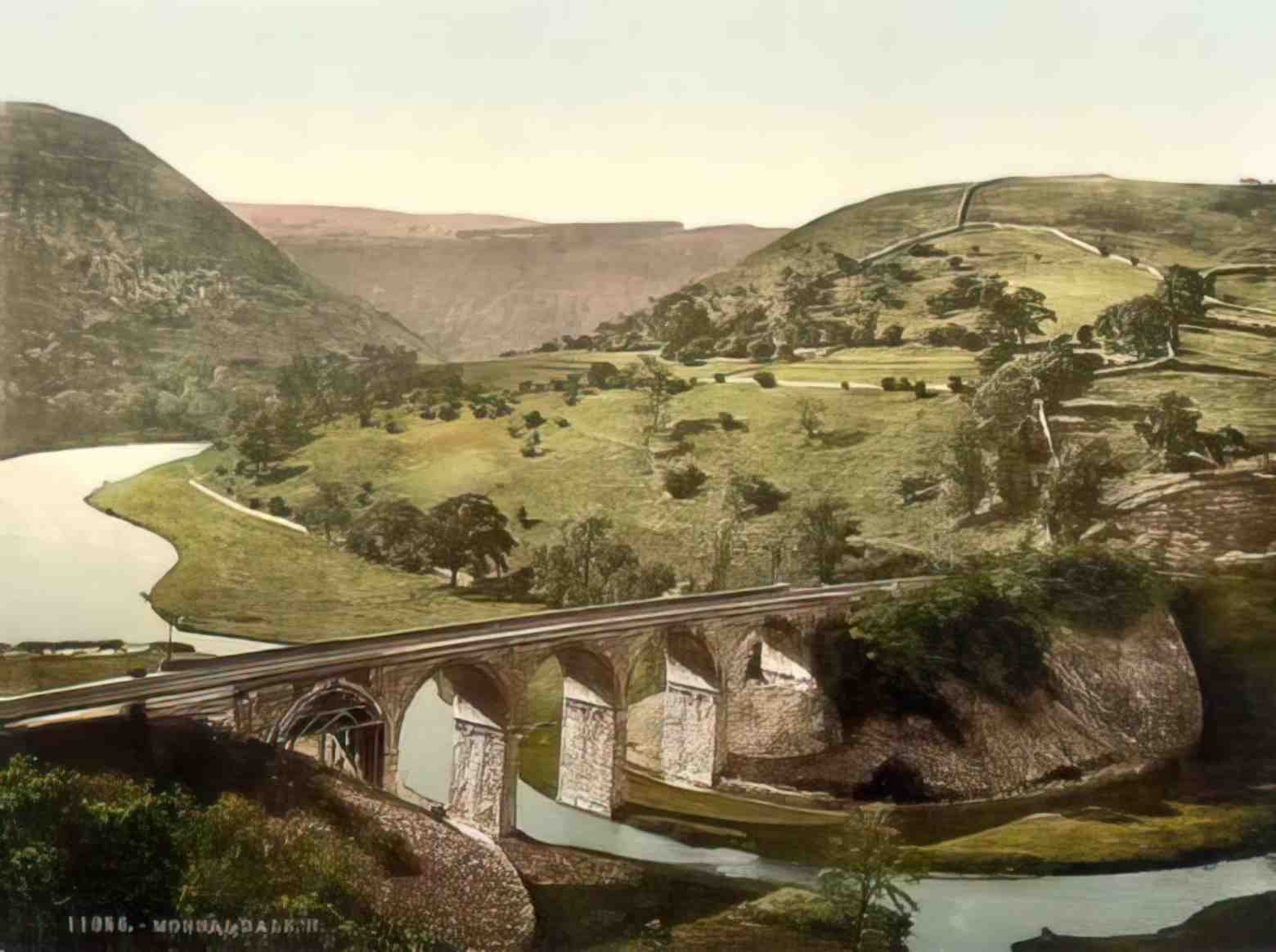 Derbyshire Monsale Dale II Vintage A4 Photo Print