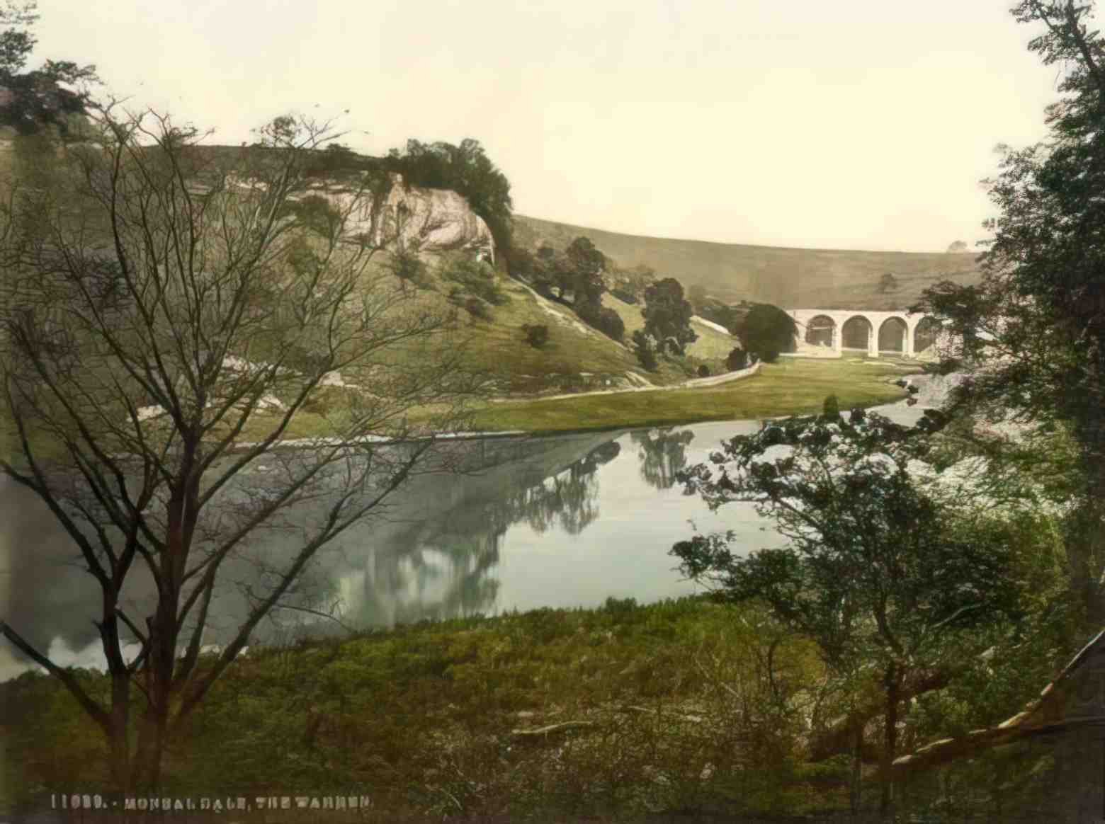 Derbyshire Monsale Dale The Warren Vintage A4 Photo Print