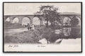 Derbyshire New Mills The Viaduct 3 Children Pose By River Vintage A4 Photo Print