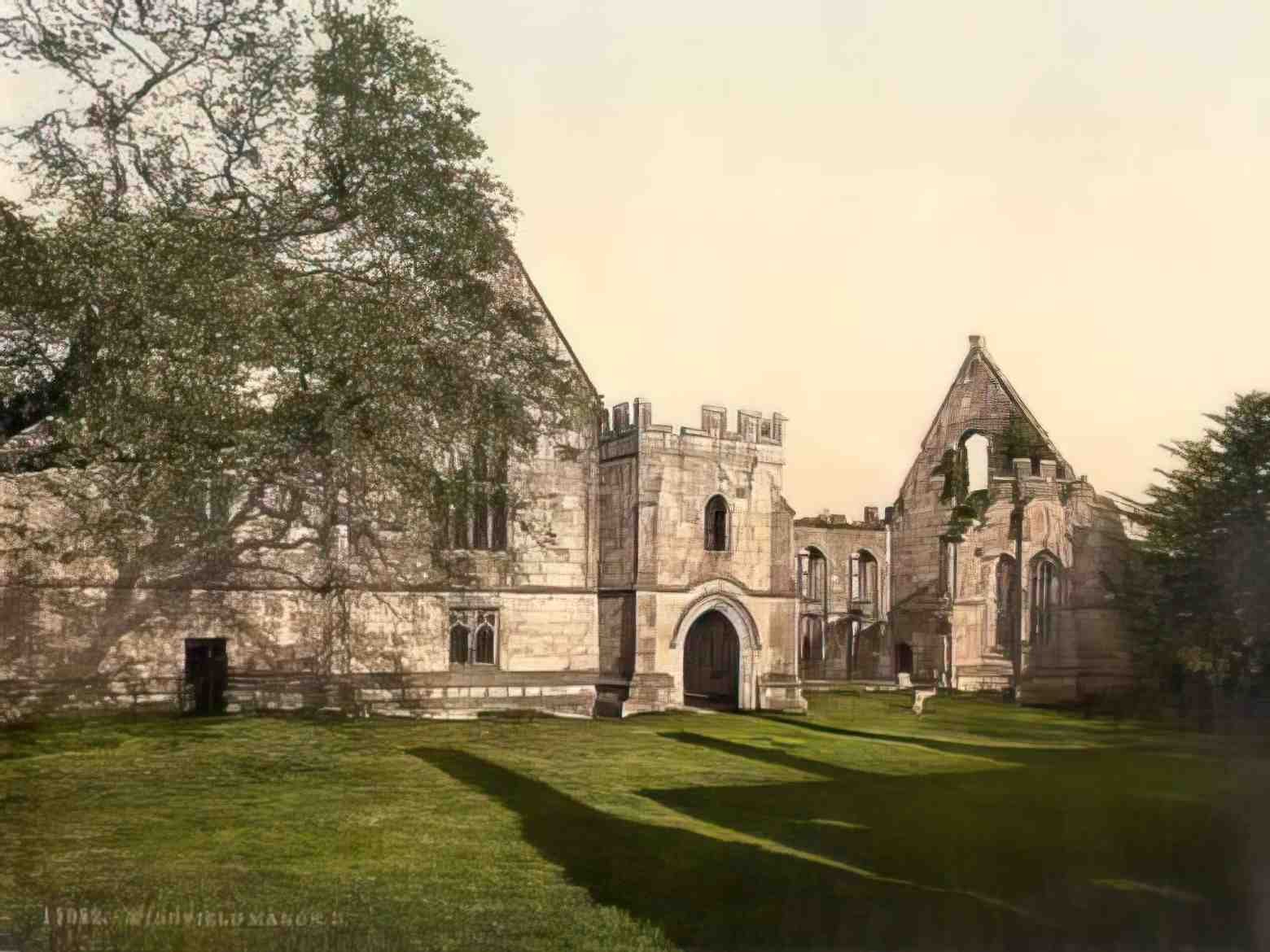 Derbyshire South Wingfield Wingfield Manor II Vintage A4 Photo Print