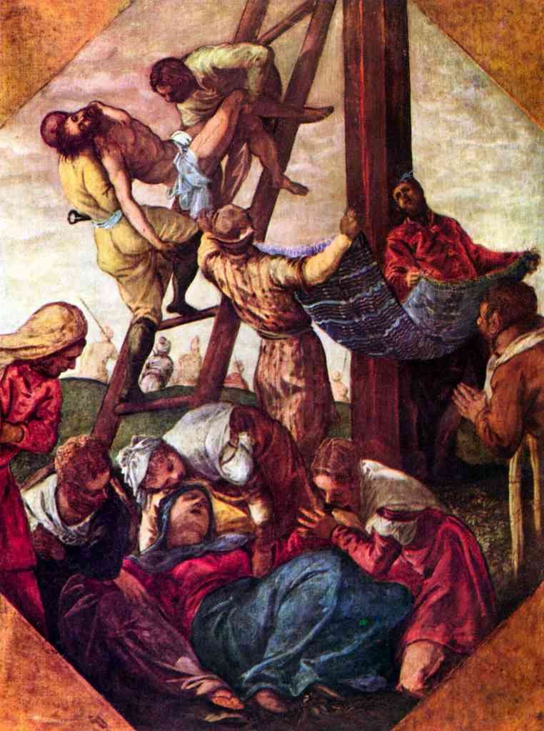 Descent From The Cross Tintoretto A4 Photo Print