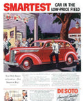 Desoto Smartest Car Vintage Retro Advert Poster A4 Photo Print