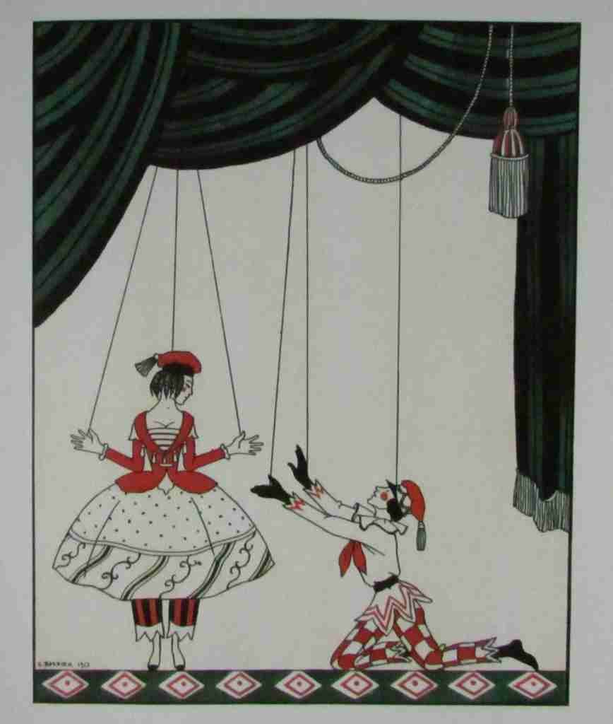 Dessins Aux Danses De Vaslav Nijinsky Petrushka 1911 George Barbier A4 Photo Print