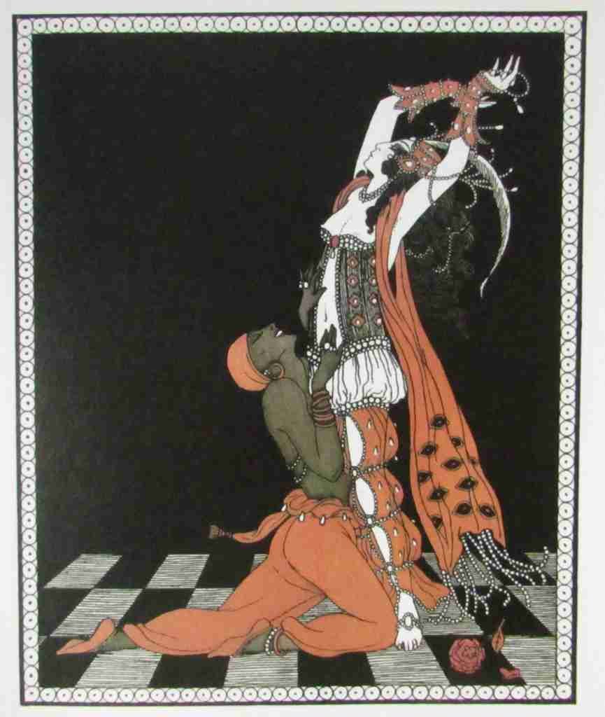 Dessins Sur Les Danses De Vaslav Nijinsky The Golden Slave In Scheherazade George Barbier A4 Photo Print
