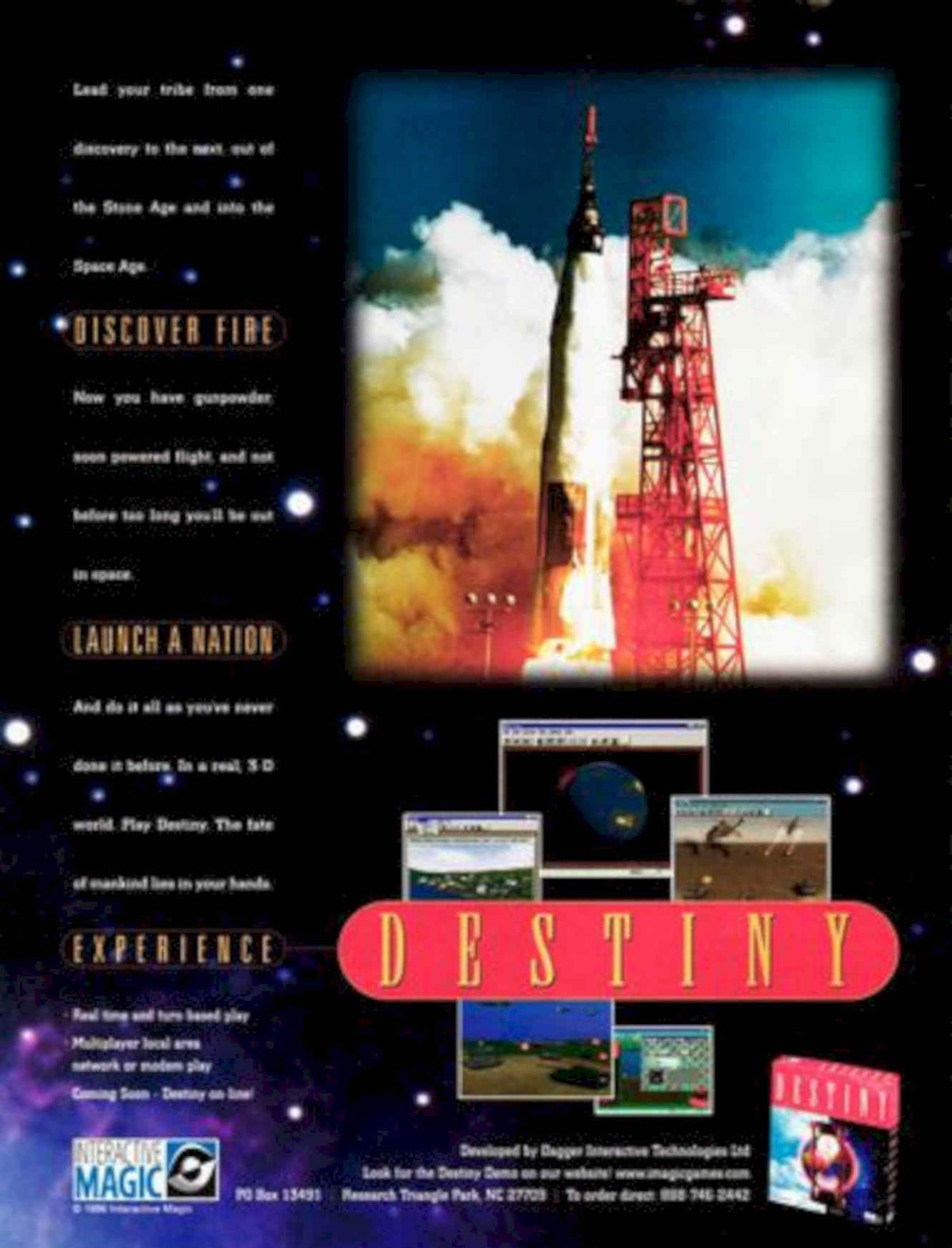 Destiny Rocket Launch Vintage Retro Advert Poster A4 Photo Print