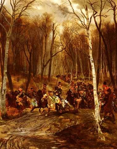 Detaille Jean Baptiste Edouard Cossacks Attacked By The Royal Guard A4 Photo Print