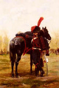 Detaille Jean Baptiste Edouard Le Dragon D Espagne A4 Photo Print