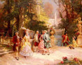 Detti Cesare Auguste The Castle Garden A4 Photo Print