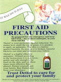 Dettol Family Firstaid 1970s Vintage Retro Advert