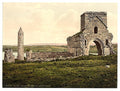 Devenish Island ruins Lough Erne County Fermanagh Vintage A4 Photo Print