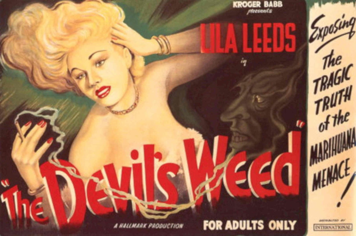 Devil Weed Poster 1940s Vintage Retro Advert Poster