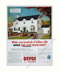 Devoe House Paint Vintage Retro Advert Poster A4 Photo Print