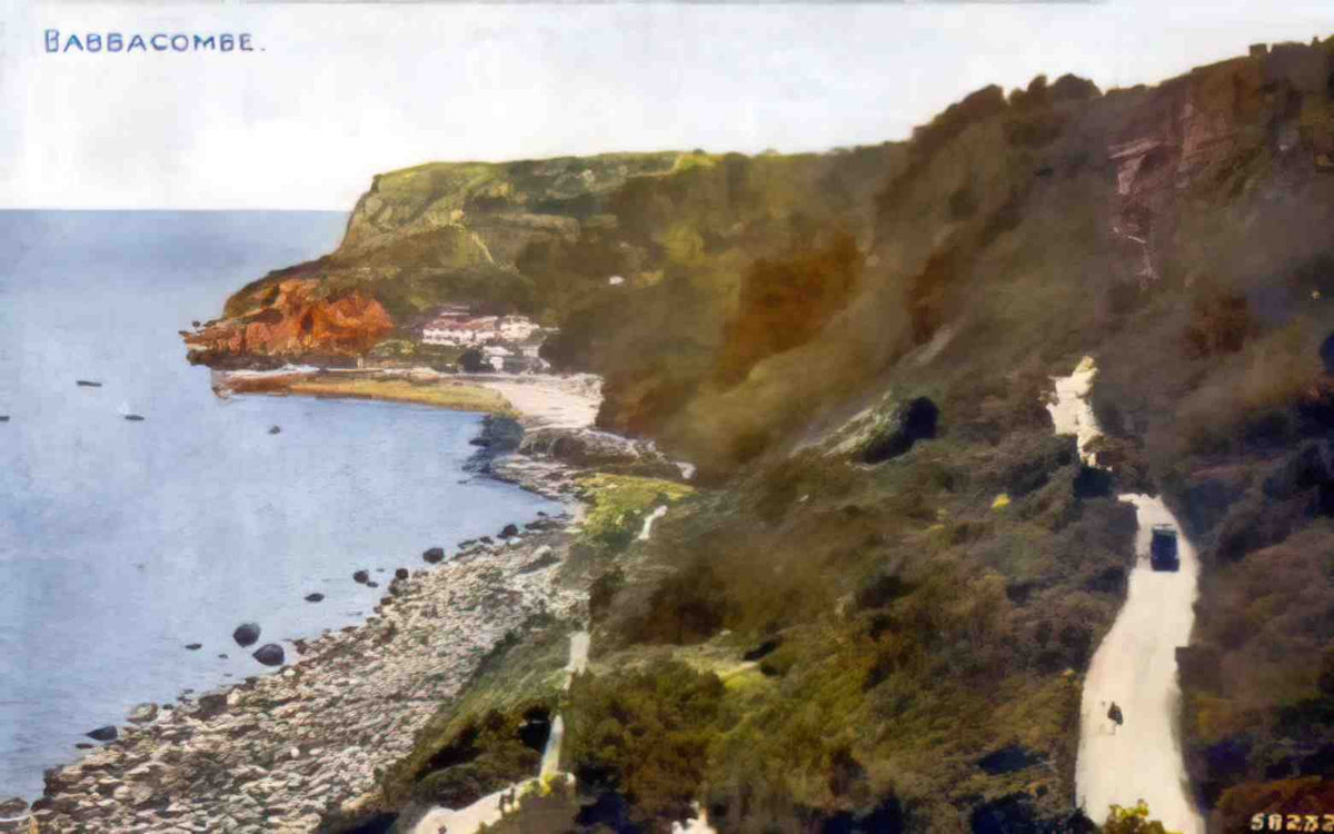 Devon Babbacombe Vintage A4 Photo Print
