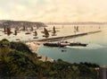 Devon Brixham Breakwater Vintage A4 Photo Print