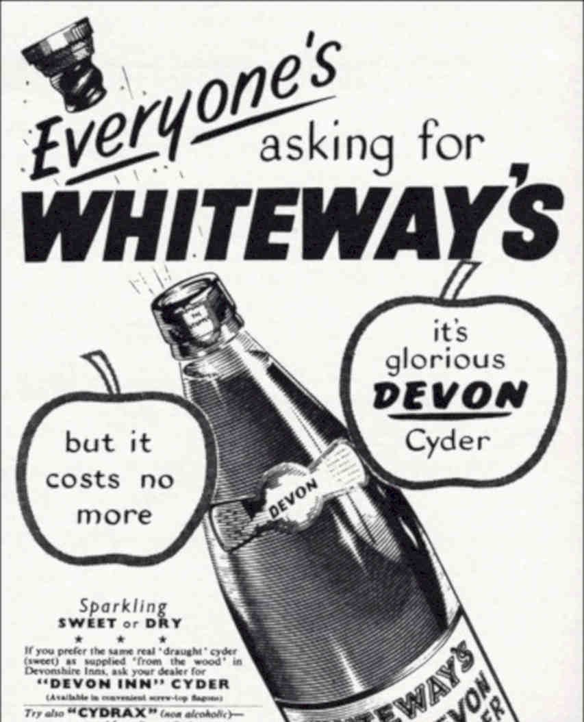 Devon Cider Bottle Vintage Retro Advert Poster A4 Photo Print