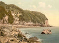 Devon Clovelly Outside Harbour Vintage A4 Photo Print