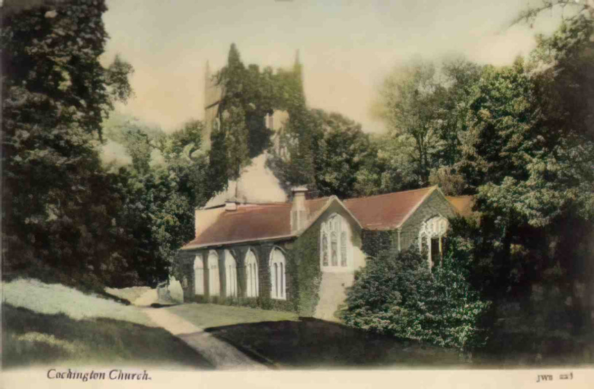Devon Cockington Church Vintage A4 Photo Print