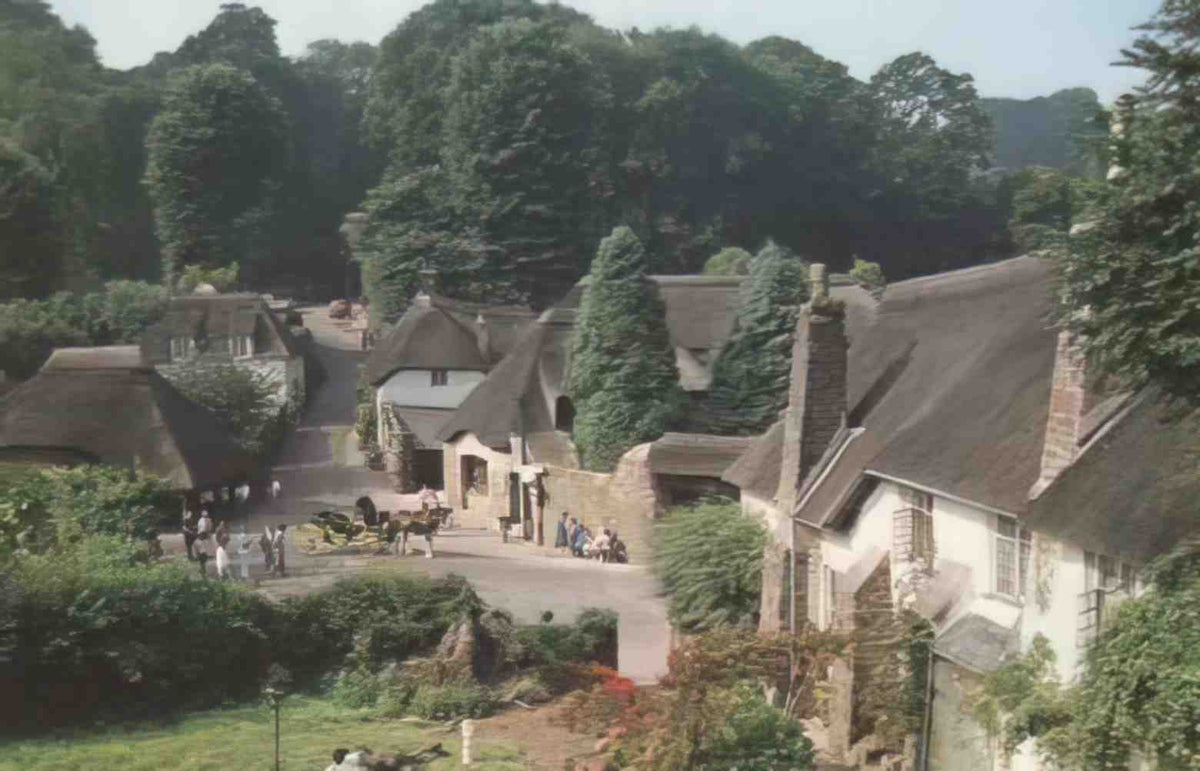Devon Cockington Village Vintage A4 Photo Print