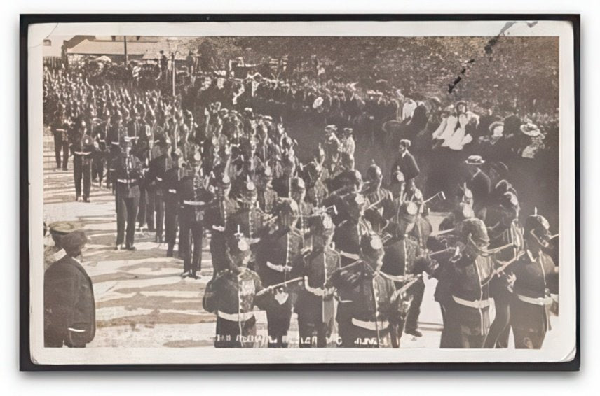 Devon Crediton Funeral Procession Of Gen Sir Rh Buller Vc June 1908 Vintage A4 Photo Print