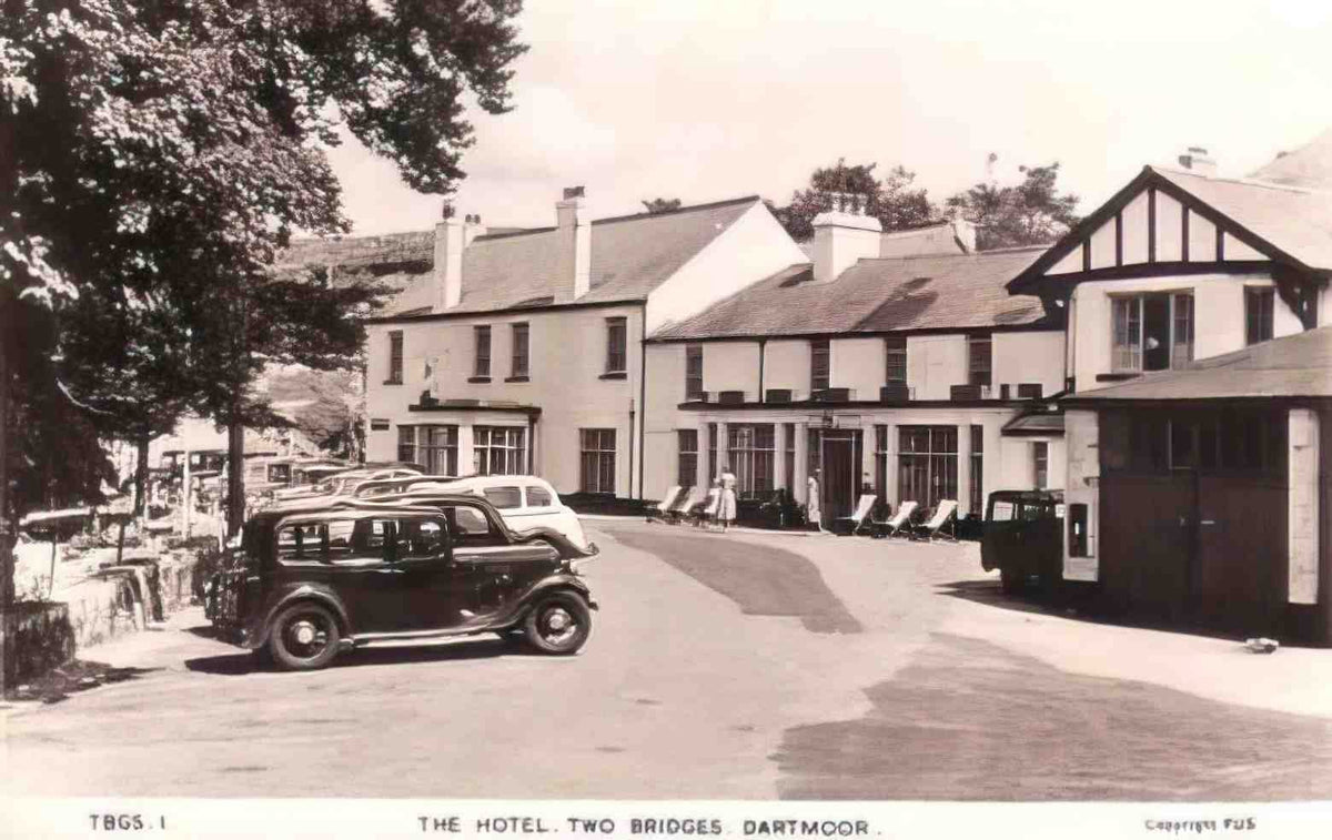 Devon Dartmoor Two Bridges Hotel Vintage A4 Photo Print