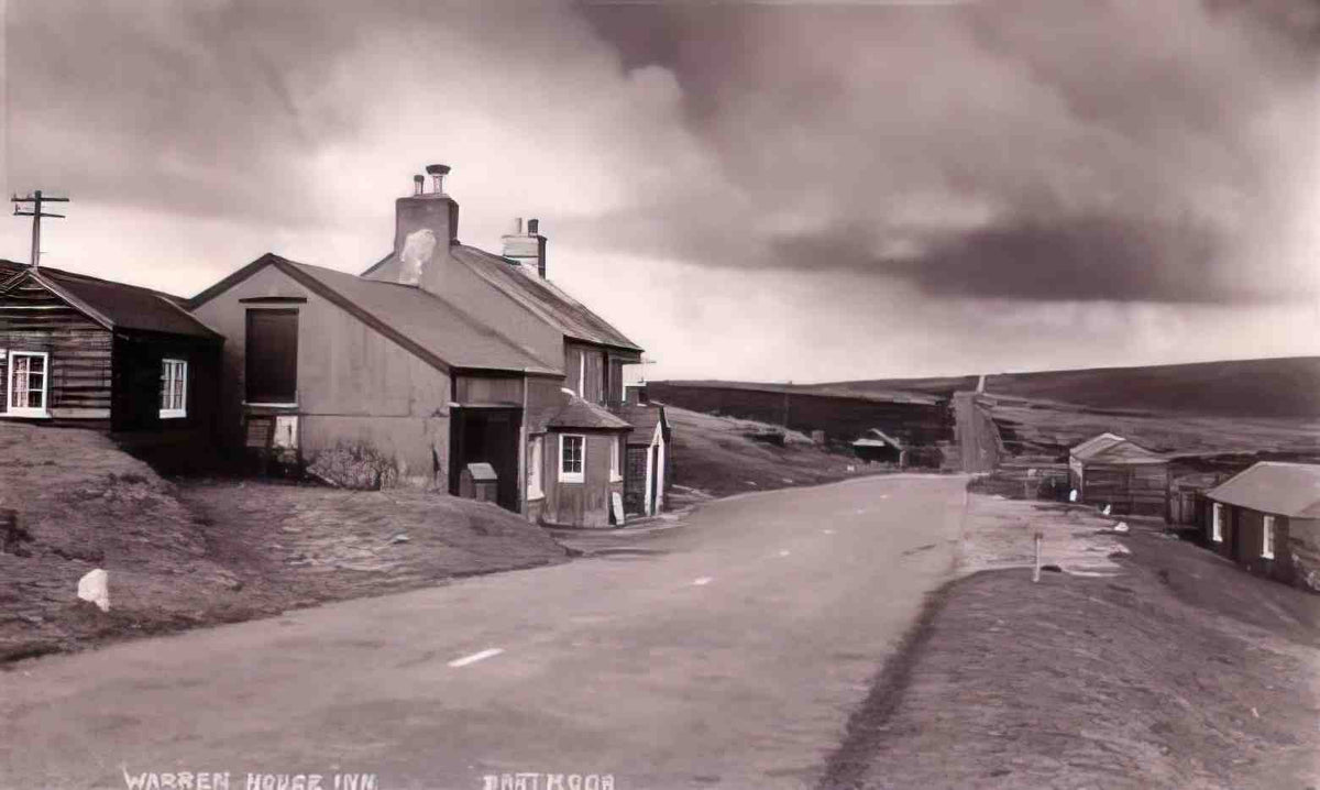 Devon Dartmoor Warren House Inn the third highest inn in England Vintage A4 Photo Print