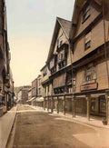 Devon Dartmouth Butter Walk Vintage A4 Photo Print