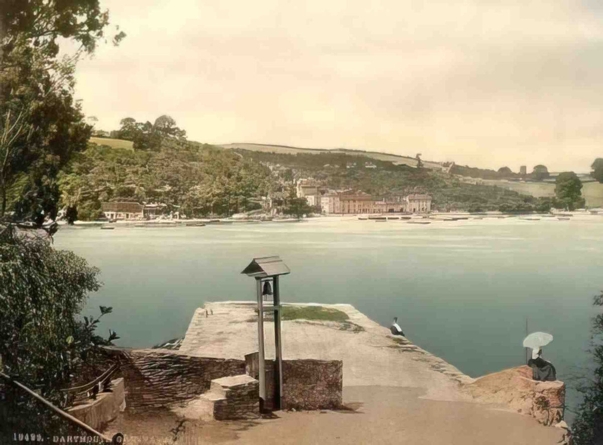 Devon Dartmouth Greenaway Ferry Vintage A4 Photo Print