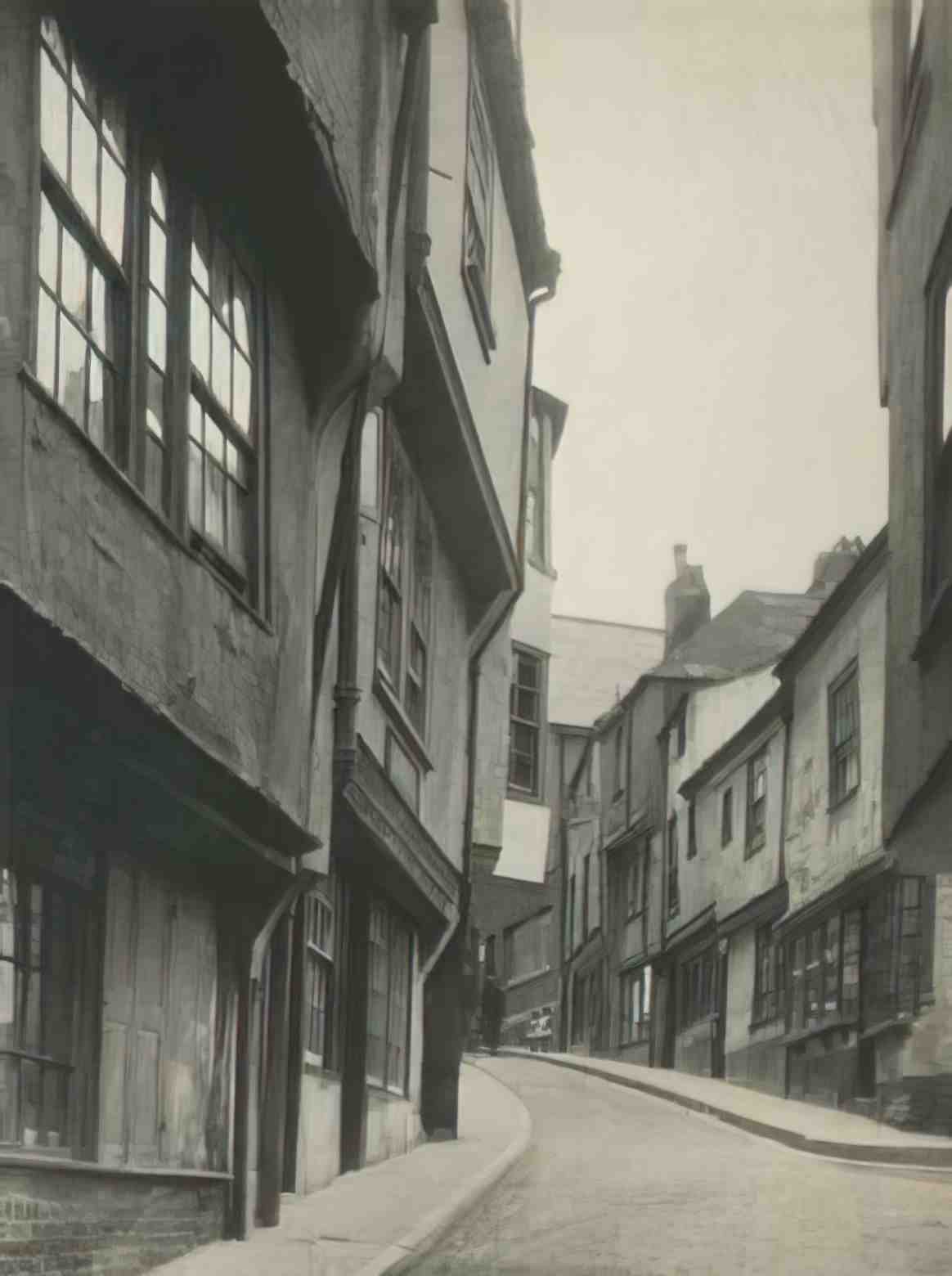 Devon Dartmouth Old Houses c1930s Vintage A4 Photo Print