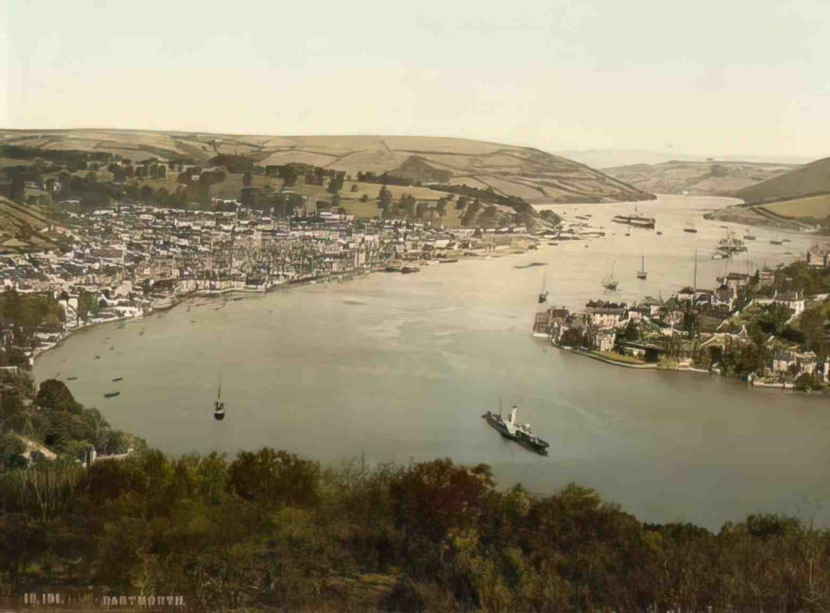 Devon Dartmouth Vintage A4 Photo Print