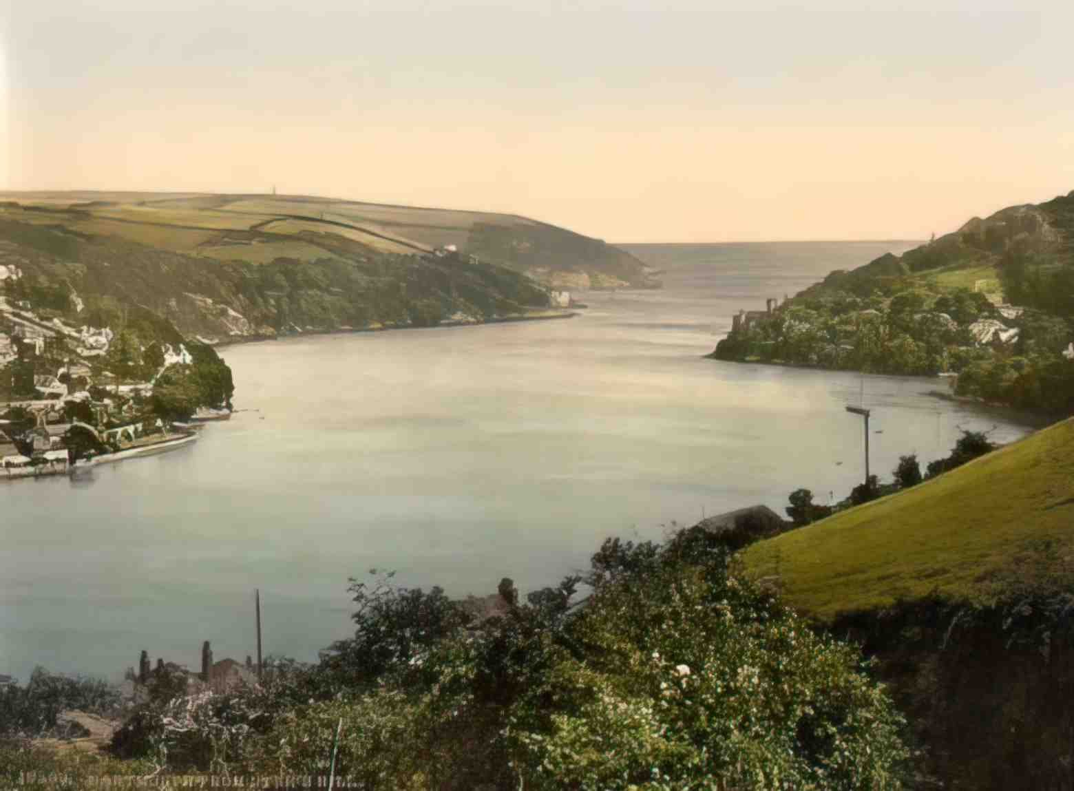 Devon Dartmouth from Dyers Hill Vintage A4 Photo Print