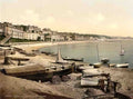 Devon Dawlish Boating Beach Vintage A4 Photo Print