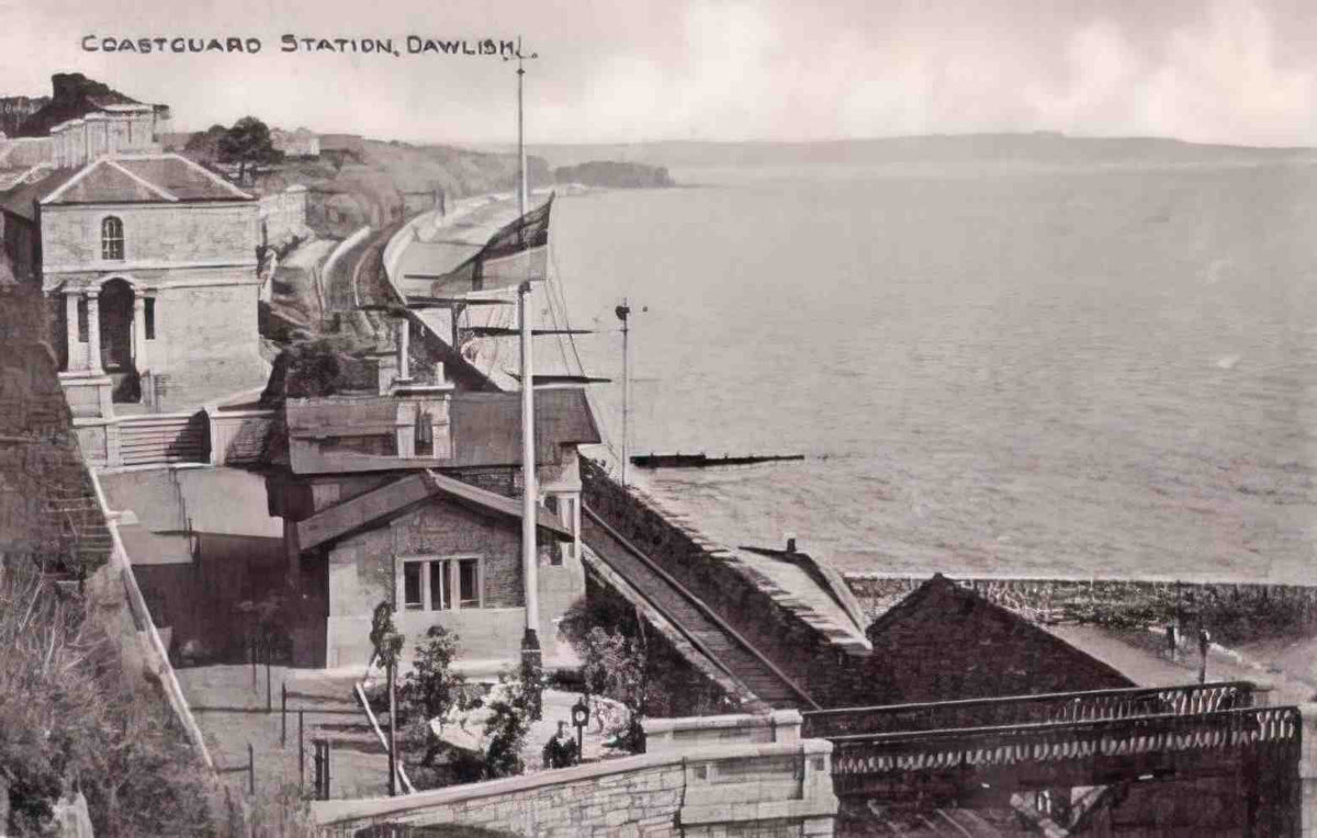 Devon Dawlish Coastguard Station Vintage A4 Photo Print