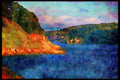 Devon England 291017 Inner Forward Point And Mouth Of River Dart A4 Limited Edition Watercolour Print