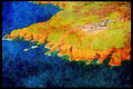 Devon England 291038 Lands End A4 Limited Edition Watercolour Print