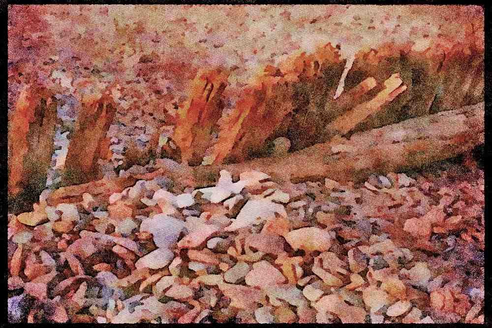 Devon England 291044 Porlock Weir A4 Limited Edition Watercolour Print