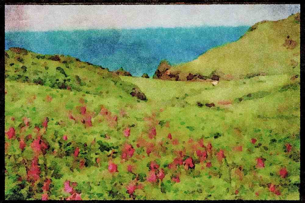 Devon England 291058 Soar Mill Cove A4 Limited Edition Watercolour Print
