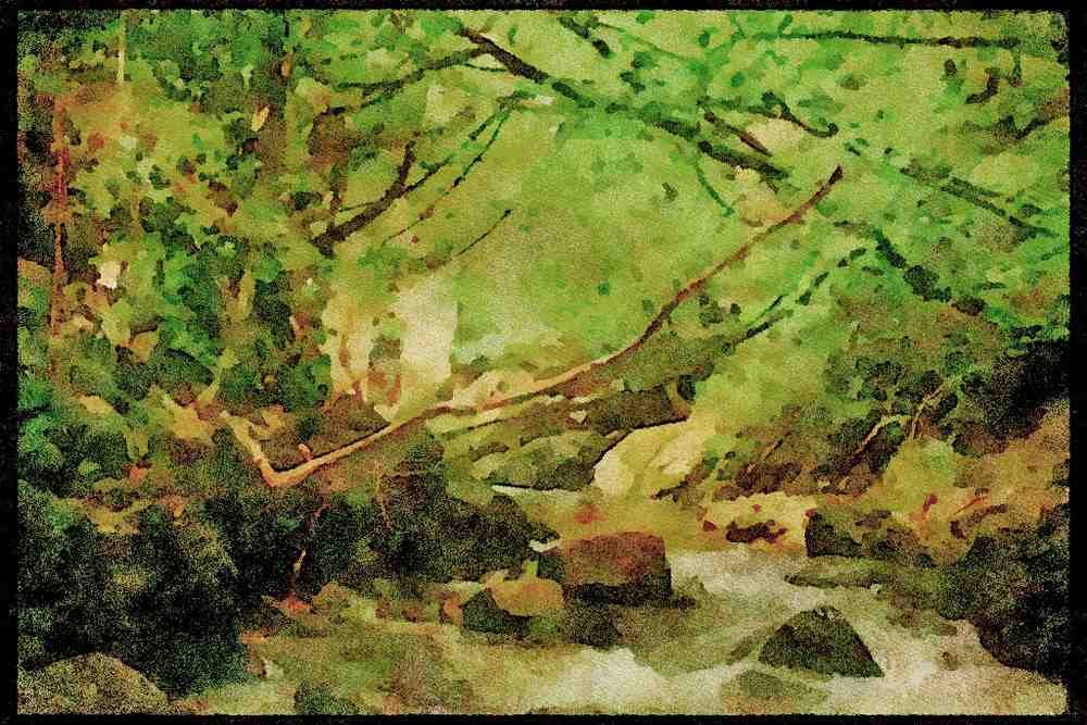 Devon England 291064 River Erme At Ivybridge A4 Limited Edition Watercolour Print