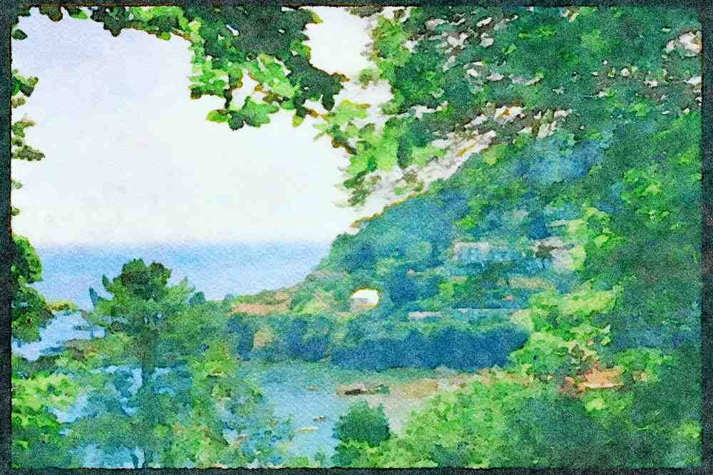 Devon England 291070 South Sands A4 Limited Edition Watercolour Print