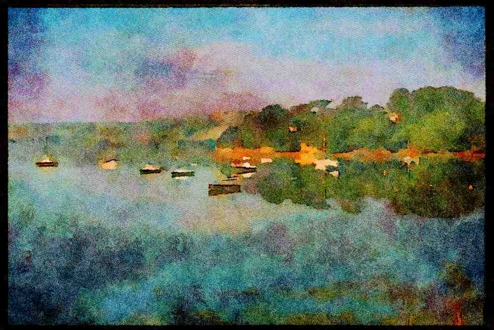 Devon England 291083 Bowcombe A4 Limited Edition Watercolour Print