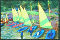 Devon England 291084 Sailboats A4 Limited Edition Watercolour Print
