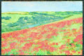 Devon England 291085 Poppies Above, Bowcombe A4 Limited Edition Watercolour Print