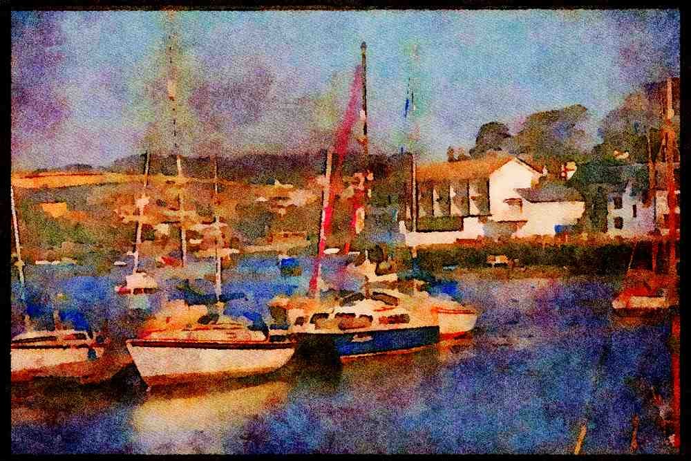 Devon England 291087 Kingsbridge A4 Limited Edition Watercolour Print