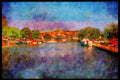 Devon England 291088 Kingsbridge A4 Limited Edition Watercolour Print