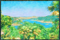 Devon England 291092 Estuary From Sharp Tor Gardens A4 Limited Edition Watercolour Print