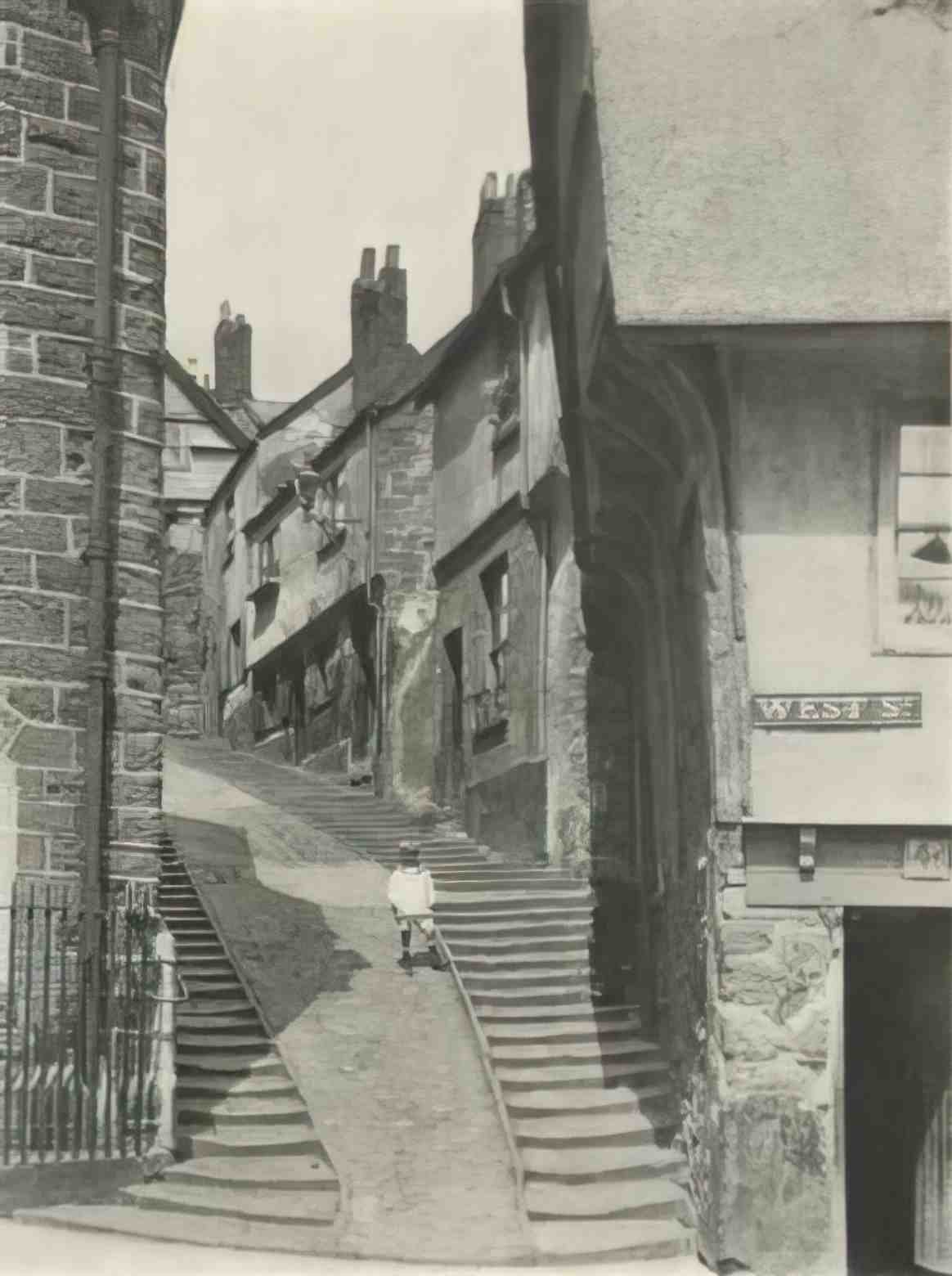 Devon Exeter West Street c1930s Vintage A4 Photo Print