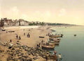 Devon Exmouth Beach Vintage A4 Photo Print