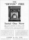 Devon Fire Hearth Vintage Retro Advert Poster A4 Photo Print