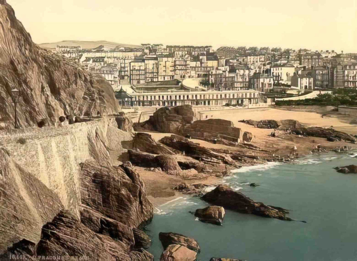 Devon Ilfracombe Beach Vintage A4 Photo Print
